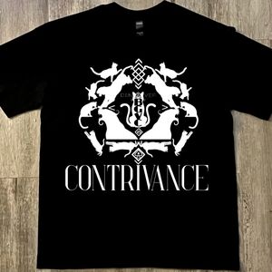 BGVC Denver - "Contrivance" Cat Crest V.II graphic tee, black, cotton, unisexLRG